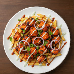 Chicken Tikka Loaded Chips